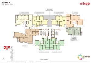 bhartiya-city-4-tower-plan