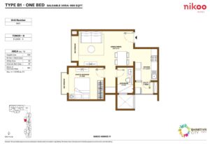 bhartiya-city-nikoo-4-1-bhk-floor-plan