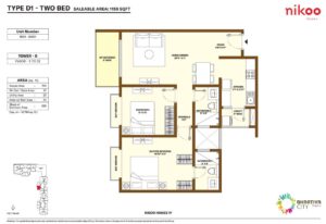 bhartiya-city-nikoo-4-2-bedroom-floor-plan