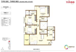 bhartiya-city-nikoo-4-3-bedroom-floor-plan